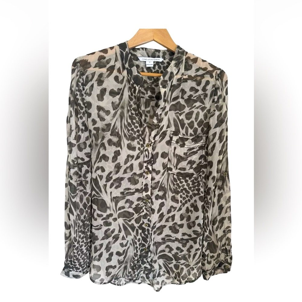 DVF silk blouse